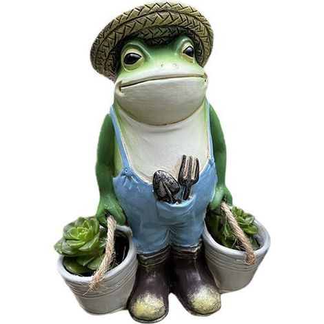 royaluxe -Décorations de jardin de grenouilles, statues de jardin de grenouilles, jardins, décoration intérie et extérie et cadeaux de pendaison de crémaillère (1/2)
