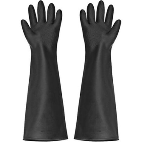 Gants de protection extra longs en caoutchouc (61 cm), imperméables, pour aquarium, dépoussiérage, lave-vaisselle, usage industriel (1/5)