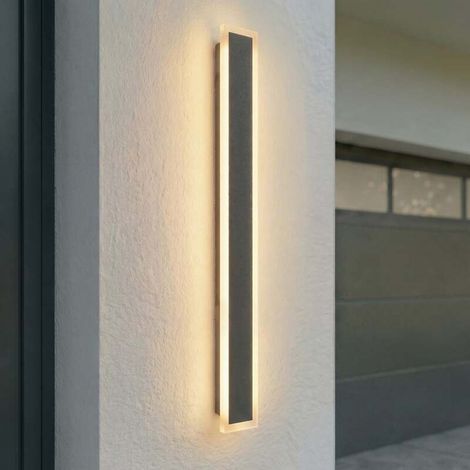 [GEBRAUCHT] B-Ware Lucande Außenwandleuchte Ilora LED Gartenlampe schwarz 100cm CCT IP65 4080lm (1/2)