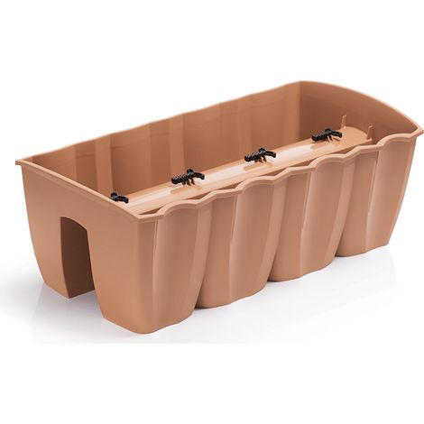 Prosperplast Blumenkasten CROWN Weiß 58 cm