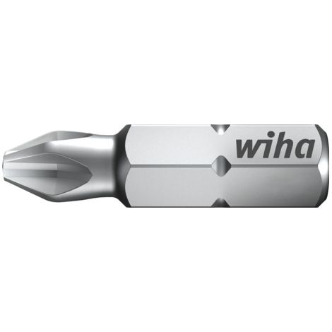 Wiha Juego de bits Standard de 25 mm Phillips (PH2), de 10 unid., de 1/4" en caja (24733) (1/2)