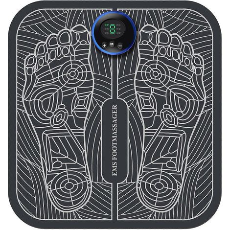 Elektronische Fußmassagegeräte zur Schmerzlinderung und Förderung der Durchblutung, EMS-Fußmassagegerät, faltbare, tragbare elektrische Fußmassagematte, elektrischer Fußbooster (1/5)