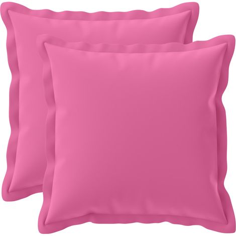 Cushion Cover 2 pcs HOUTEN Pink 35 x 35 cm Polyester vidaXL (1/5)