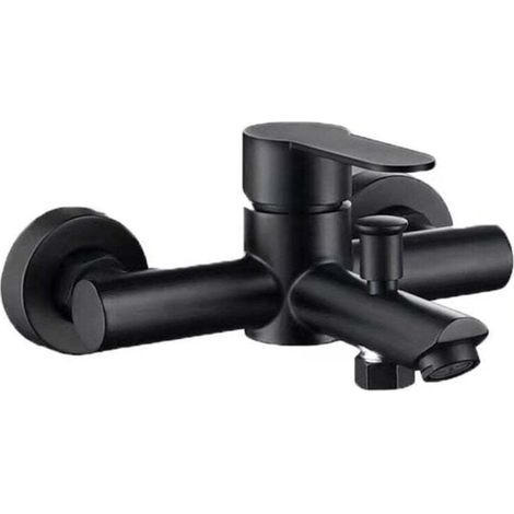 Robinet carré doré, robinet de salle de bain mitigeur doré, lavabo avec arrivée d'eau chaude et froide, lavabo mitigeur, robinet de salle de bain doré - (1/4)