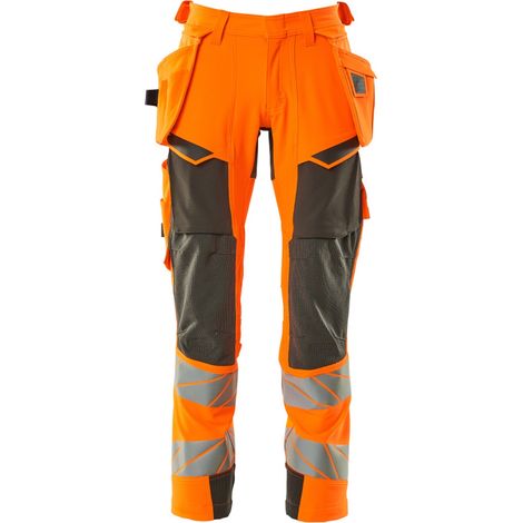 Mascot Warn-Stretchhose mit Hängetaschen 19031-711 Gr. 64 hi-vis orange/dunkelanthrazit (1/4)