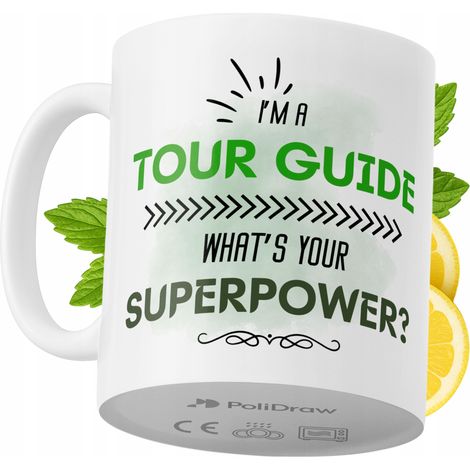 Lustiger Kaffee- oder Teebecher mit witzigem Textdesign für Reiseführer – ideal für Geburtstage, Namenstage, Feiertage und besondere Anlässe. Hochwertiger Becher für Zuhause, Büro und Arbeit. Farbe: W