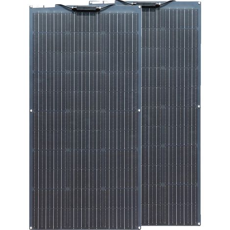Kit de panneaux solaires, design flexible, technologie de charge intelligente, panneau solaire de 200W (1/2)