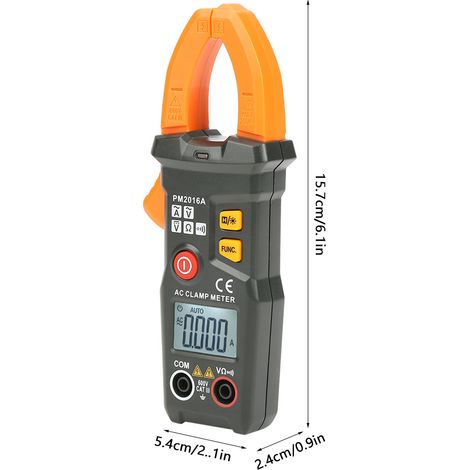 Pince ampèremétrique numérique PEAKMETER PM2016A, compteur 6000, multimètre intelligent, tension AC/DC, résistance AC, fréquence (1/5)