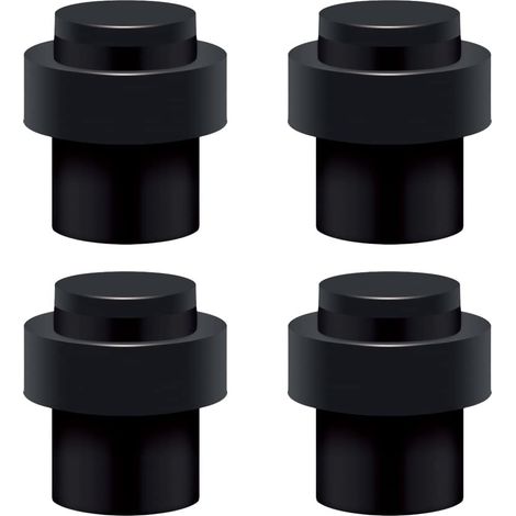 SHINING HOUSE Boden-Türstopper aus Edelstahl, 6 cm, Türstopper, Türstopper, Türstopper (4 Stück) (1/3)