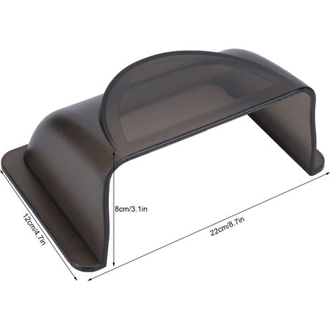 Housse de protection imperméable et UV pour sonnette visuelle de contrôle d'accès (grise) (1/5)