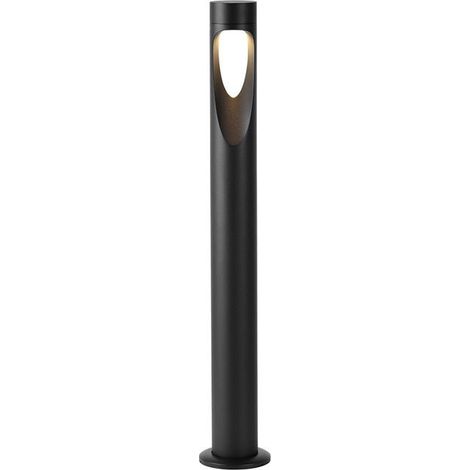 Borne Extérieure LED 6W Colonne Noir IP65 80cm - Blanc Chaud 2300K - 3500K - SILAMP (1/2)
