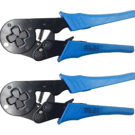 Lot de 2 Pince à sertir auto-réglable Outils de sertissage utilisés pour embouts de câble de 4-16 mm2 (AWG10-5) (1/5)