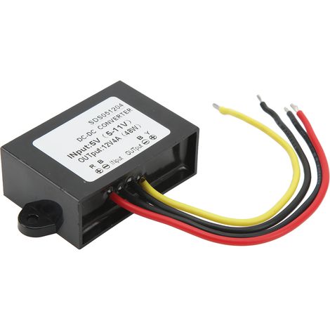 Convertisseur élévateur étanche 5V-11V vers 12V 4A, régulateur de tension DC avec protection contre les surtensions, boost convertisseur waterproof