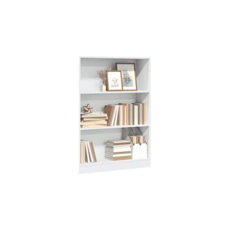 Bibliothèque blanc 80x24x109 bois d'ingénierie (1/5)