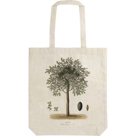 STBAG34 Bolsa de compras de algodón con diseño de olivo