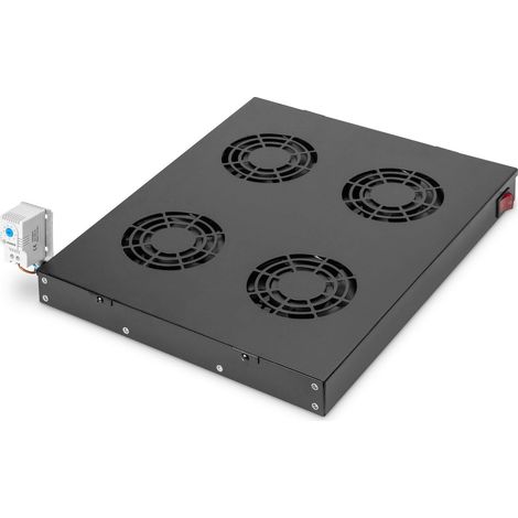 Digitus Sistema Di Ventilazione Con Termostato Montaggio Frontale In Armadio 19” Con 4 Ventole - Colore Nero (1/5)