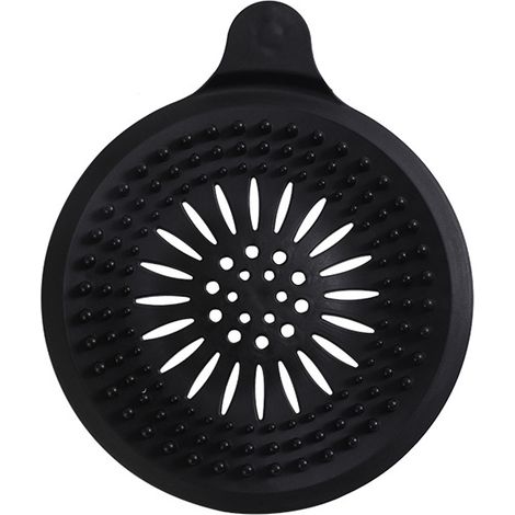 Couvercle de siphon de sol en silicone anti-obstruction pour lavabo, filtre anti-cheveux pour siphon de salle de bain, filtre d'égout (1/5)