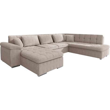 Sofá rinconero Comfivo Gemma II, Poso 03, Función de descanso, 348x205x76cm, 0