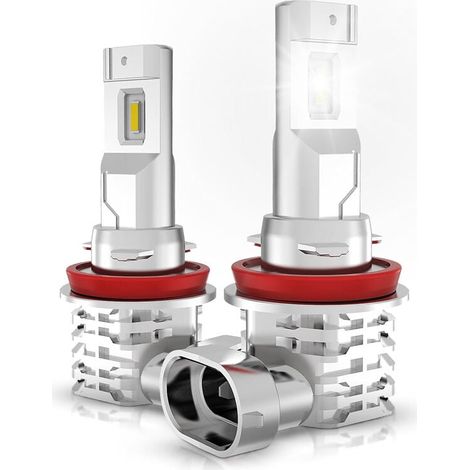 2 bombillas LED H11/H8/H9, 6500 K, blancas, para faros delanteros de coche de 12 V-24 V. (1/5)