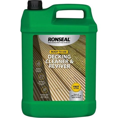 Ronseal 35903 Decking Cleaner & Reviver 5 litre RSLDC