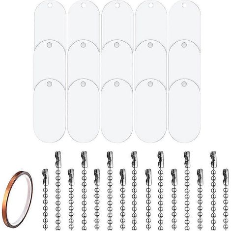 Haustierzubehör – 31er-Pack Hunde-Namensschilder, doppelseitiger Sublimationsdruck