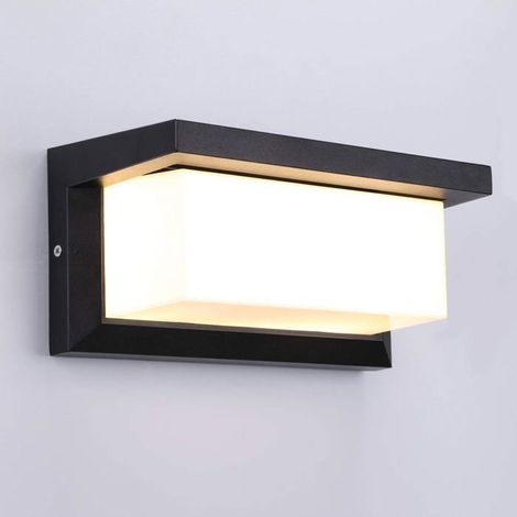 Applique Murale - LED - 12W - étanche IP65 - Aluminium Anthracite - Jardin (1/4)