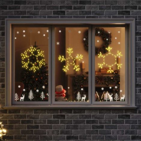 Weihnachtsschneemann mit 252 LEDs Warmes Weiß 44,5 x 38 cm PVC