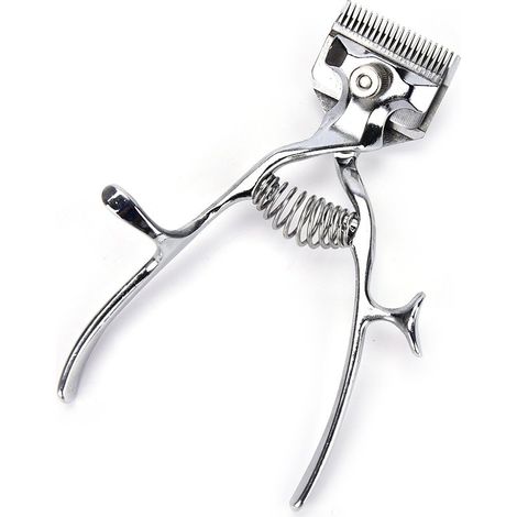1 Tondeuse à cheveux manuelle à l'ancienne, silencieuse et non électrique, par Team-Management (1/5)