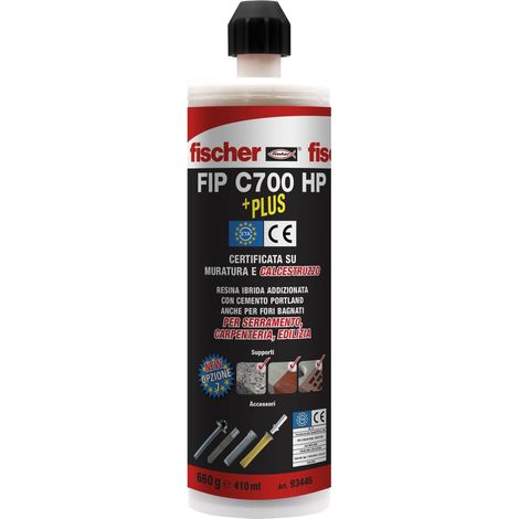 Fischer ANCORANTE CHIMICO FIP C700 HP PLUS CARTUCCIA  ml. 410 12.00 pz