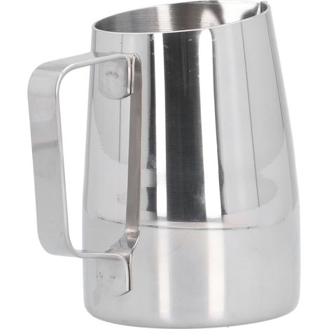 400 ml Kaffeekanne aus Edelstahl 304 mit schrägem Ausguss und Milchaufschäumfunktion für die heimische Küche (1/5)