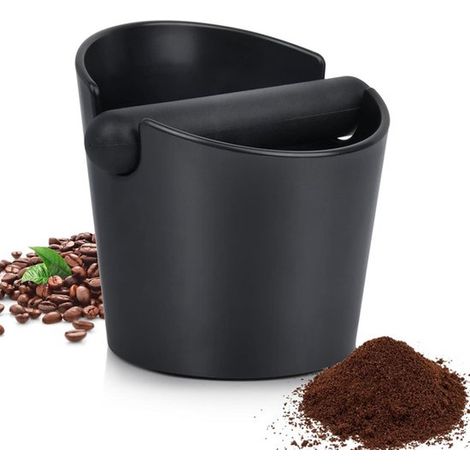 Récipient à marc de café Barista - Accessoires pour machine à expresso - Récipient à marc de café - Tiroir à marc de café - Accessoires pour machine à café - Récipient à marc de café - ABS - Noir (1/5)
