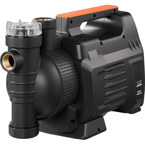 Mophorn Bomba de chorro electrónica para pozos poco profundos, 1300 W, caudal máximo de 4800 L/H, PP, con altura de succión de 8 m y control inteligente, ideal para sistemas de riego en jardines (1/5)