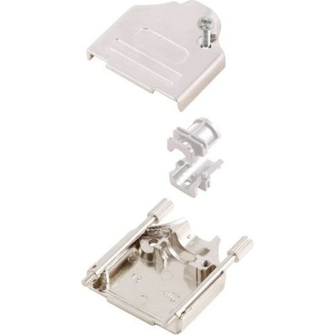 MH Connectors DTZK9-RA-HI-K D-SUB Gehäuse Polzahl: 9 Zinkdruckguss vernickelt 180 ° Silver 1 St.