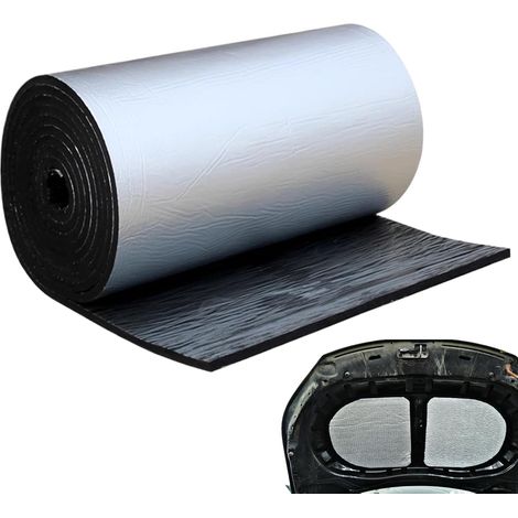 CCYKXA Self-adhesive thermal and acoustic insulation made of rubber with aluminum foil  100cm x 100cm  Reduces outside noise, maintains temperature  Specially designed for greenhouses and attics (1/5)