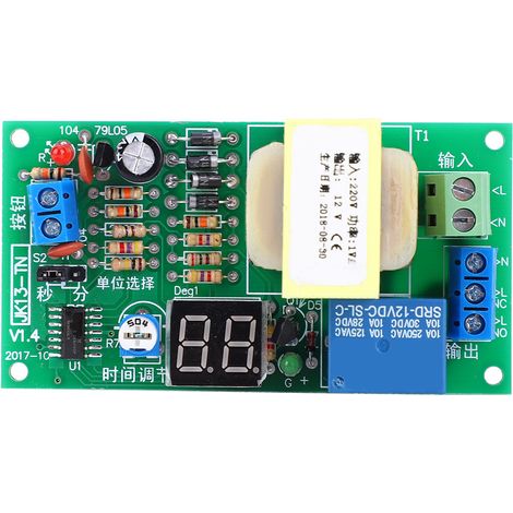 Module de relais de retard, interrupteur de minuterie de haute précision, fournitures électriques JK13-TN DC 220V 50/60Hz
