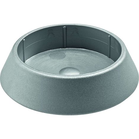 Hettich Fußkappe Ø60 mm silber Kunststoff, 1 Stück Bodenschutz