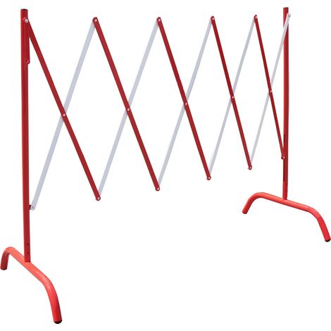 Barrière sécurité RS PRO Rouge, blanc en Métal Haut. 1,05 m ( Prix pour 1 ) (1/3)