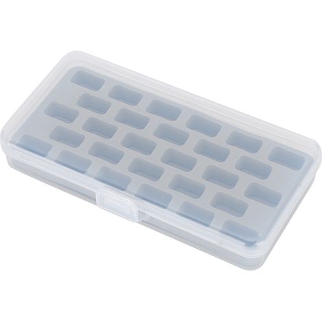 Boîte de rangement pour bobines de fil vides à 28 emplacements, couvercle en plastique, organisateur de canettes pour machine à coudre (1/5)