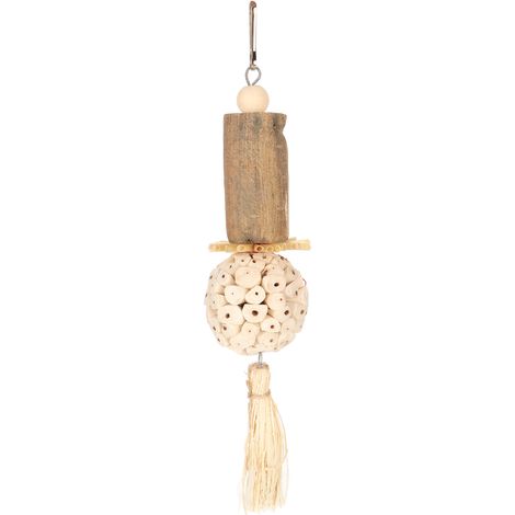 Sola Stick – jouets pour oiseaux, boule souple et amusante, en bois, feuille de maïs, soie, soulage l'ennui, perroquet à mâcher (1/5)