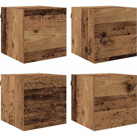 Wall Mounted TV Cabinet Wall-mounted Old Wood 30.5 x 30 x 30 cm vidaXL (1/5)