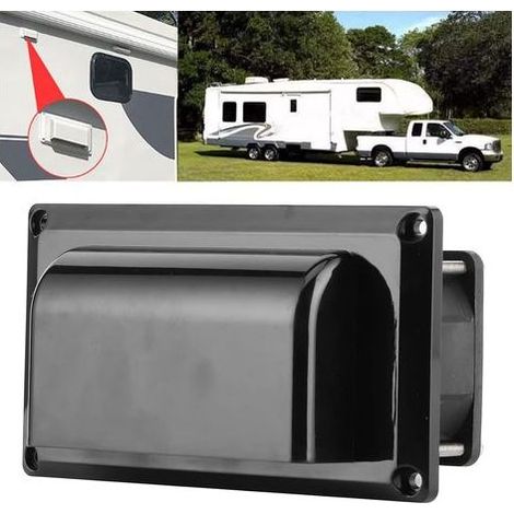 Extracteur d'Air,12V 25W Ventilateur d'Extraction Latérale,Ventilation Caravane Camping car Remorque RV pour Campeur Bateau Marine Yacht Noir 123x163mm (1/5)