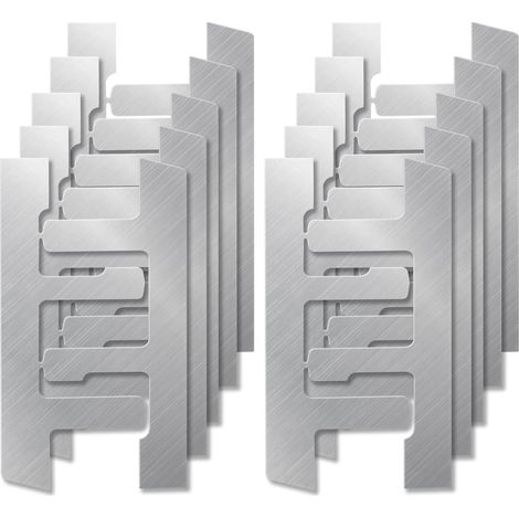 20 staffe per scatole elettriche, clip a F, fascette di montaggio per scatole, fascette Grip-Lock per vecchie scatole elettriche, fascette e staffe per scatole con orecchie in gesso.