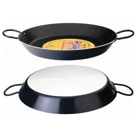 FPLUS paellera fusion 30 cms. 4 raciones , Paellera Fusión. Aluminio para Inducción y Vitro. Libre de PFOA.