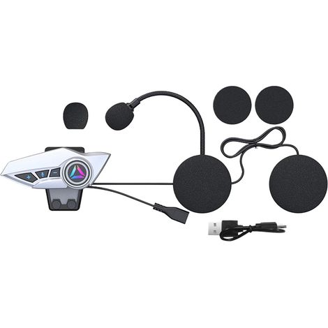 Écouteurs sans fil pour moto, fonctionnement fluide, écouteurs de moto imperméables pour motos de crosss, motoneiges et casques de moto (1/5)