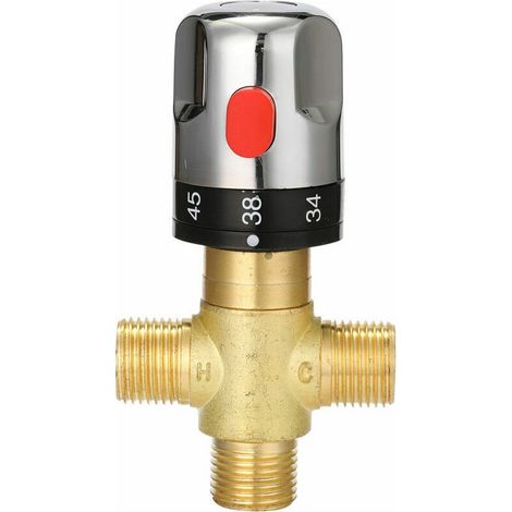 Adjustable thermostatic bathroom faucet, brass water mixer, hot/cold water mixing valve with temperature control – Type 3 (1/5)