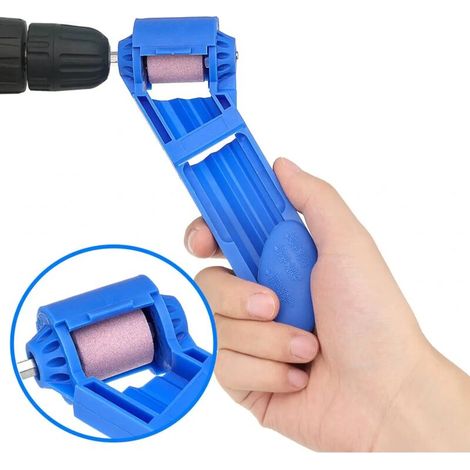 Portable foret affûteur 2-12.5mm corindon meule outil alimenté pour perceuse polissage (1/4)