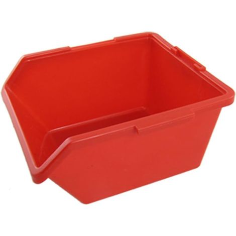 Boîte à outils rangement en plastique rouge pour composants électroniques