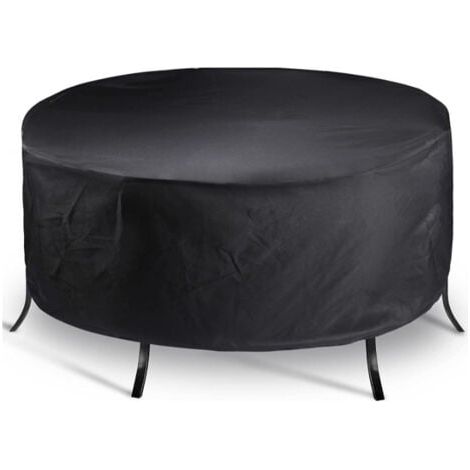 Housses pour Salons De Jardin Ronde 200x94cm, Imperméable Housse De Table Exterieur Ronde, Housse De Protection Salon De Jardin 420D Oxford Tissu, Coupe-Vent (1/5)