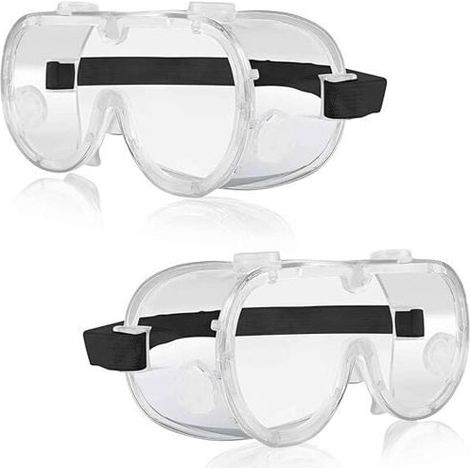 2PCS Lunettes de Sécurité, Masque de Protection Anti-Éclaboussures pour Laboratoires et Industries Odipie (1/4)