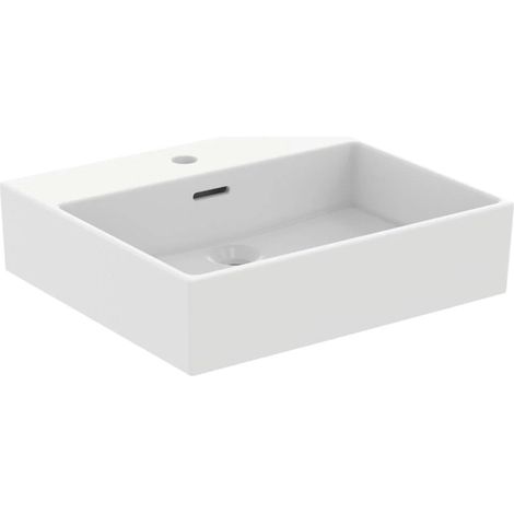 Lavabo EXTRA 500x450x150mm bianco monoforo, con troppopieno IDEAL STANDARD (1/5)